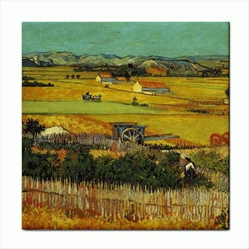 The Harvest Vincent Van Gogh Art Ceramic Tile