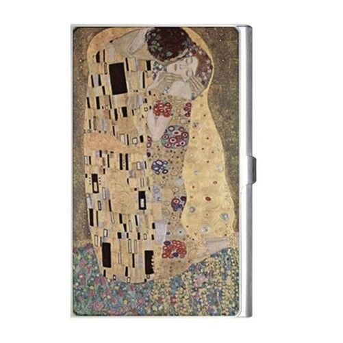 The Kiss Gustav Klimt Art Business Credit Card Holder Case