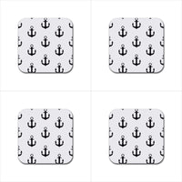 Anchors Nautical Rubber Drink Coasters