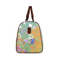 Flower Garden Klimt Art Waterproof Travel Overnight Bag