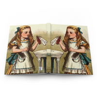 Alice In Wonderland Hardcover Journal 150 Page Lined Notebook