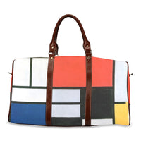 Piet Mondrian Abstract Art Waterproof Travel Overnight Bag