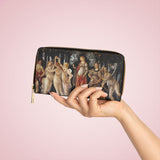 Primavera Three Graces Botticelli Art Faux Leather Zipper Wallet