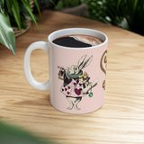 White Rabbit Alice In Wonderland Art Ceramic Coffee Mug 11oz