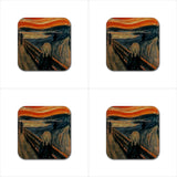 The Scream Rubber Drink Coasters Set Time Rover Treasures
