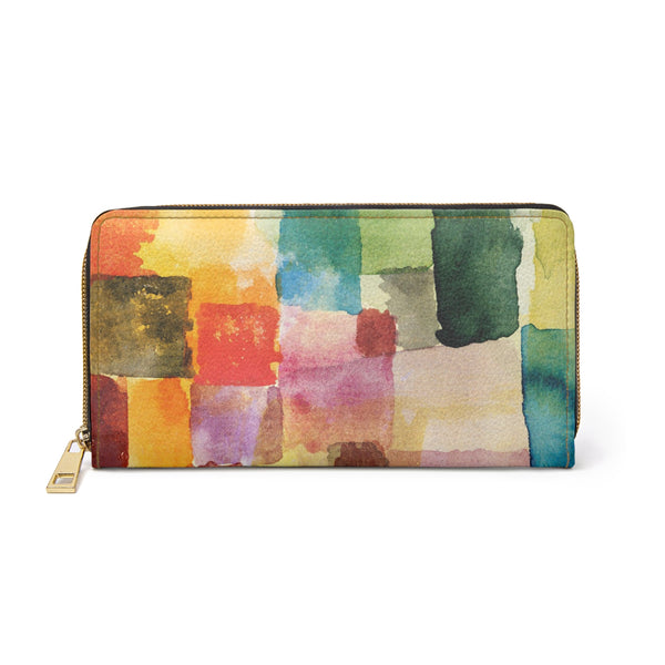 Abstract Art Faux Leather Wallet