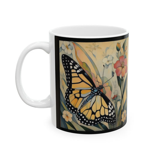 Monarch Butterfly Coffee Mug Tea Ceramic 11oz