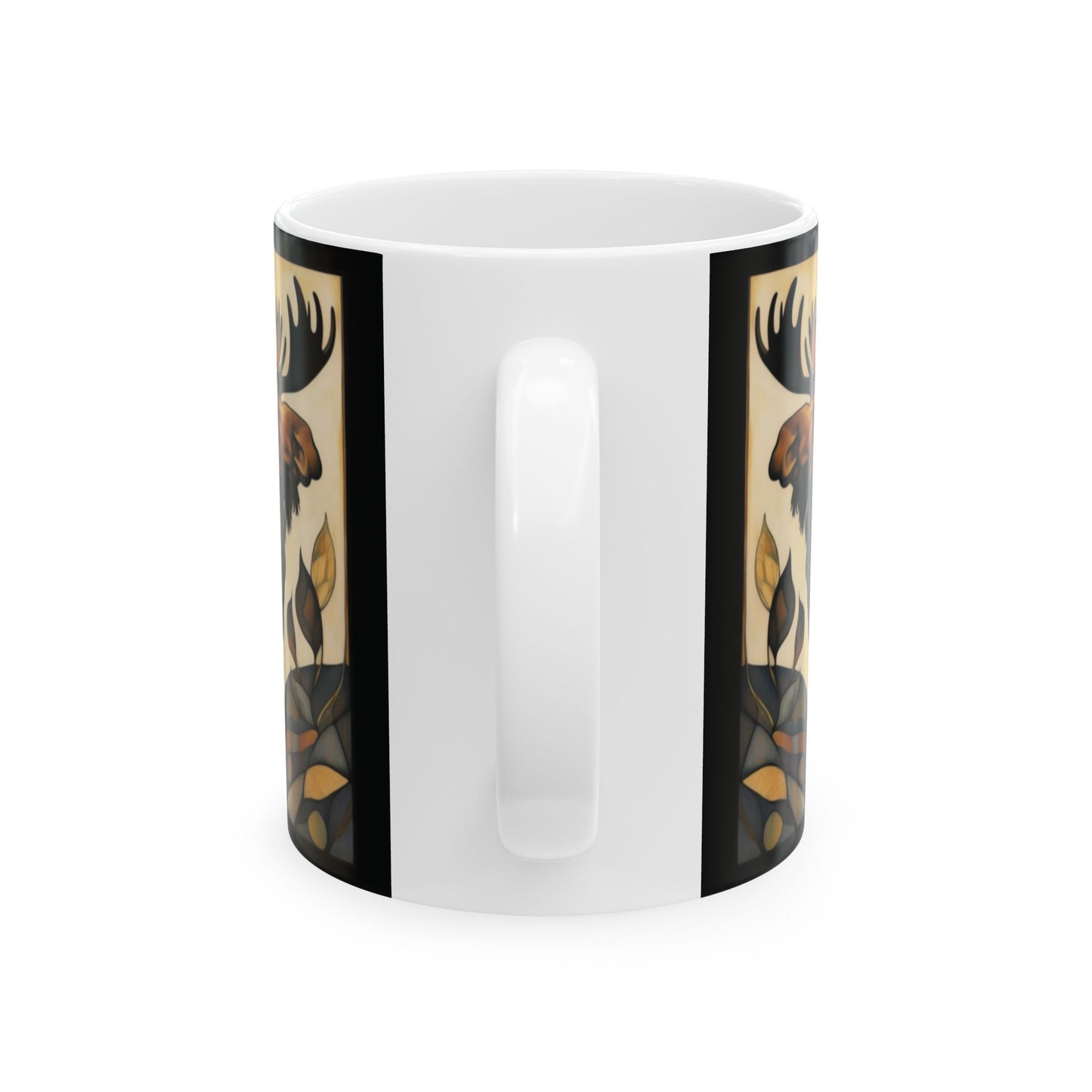 Moose Coffee Mug Tea Ceramic Cup 11oz