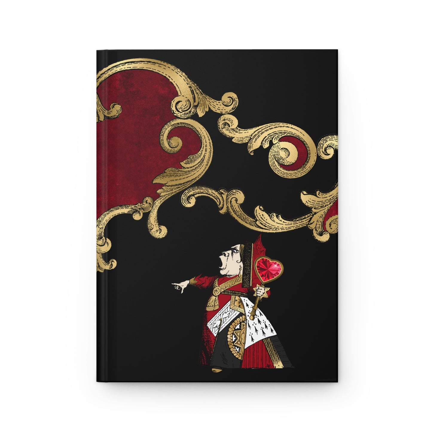 Queen Of Hearts Alice In Wonderland Hardcover Journal Paper products