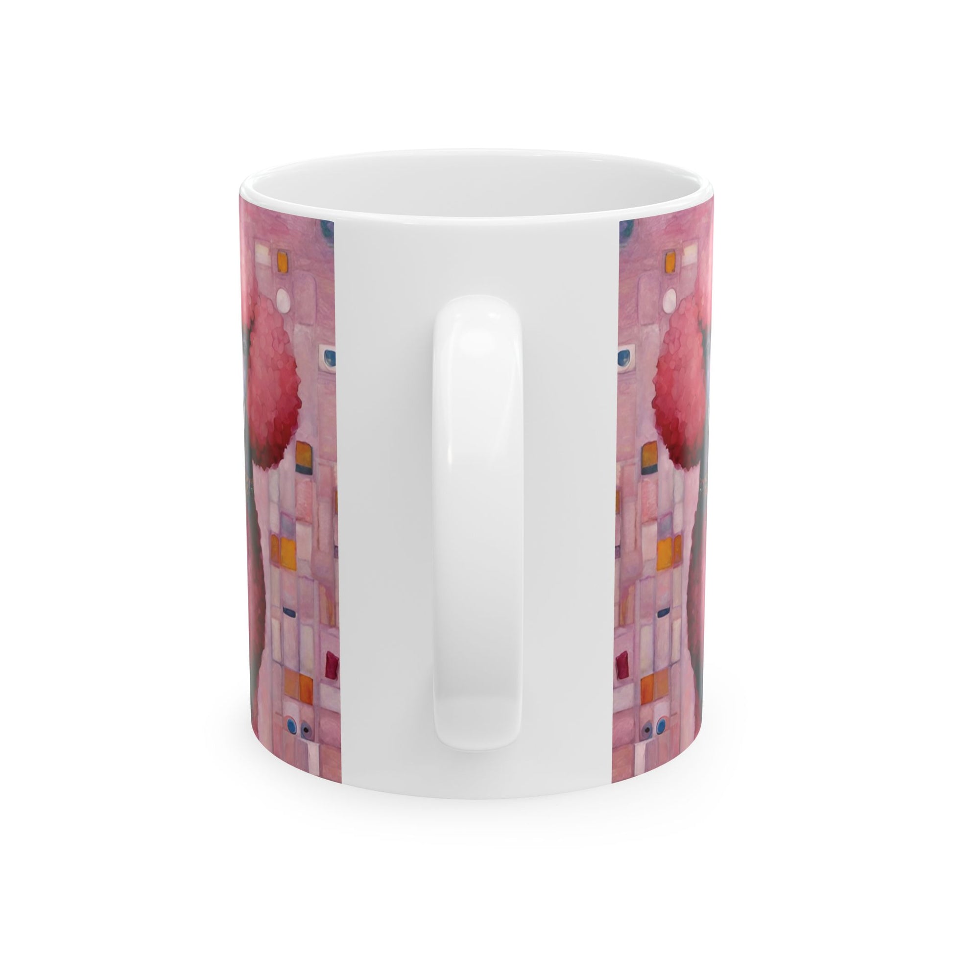 Pink Poodle Art Coffee Mug Ceramic 11oz 11oz Coffee Cup Coffee Mugs Home & Living Kitchen Mug Mugs Pink Pink Mug Pink Poodle Poodle Coffee Mug Poodle Mug Mug