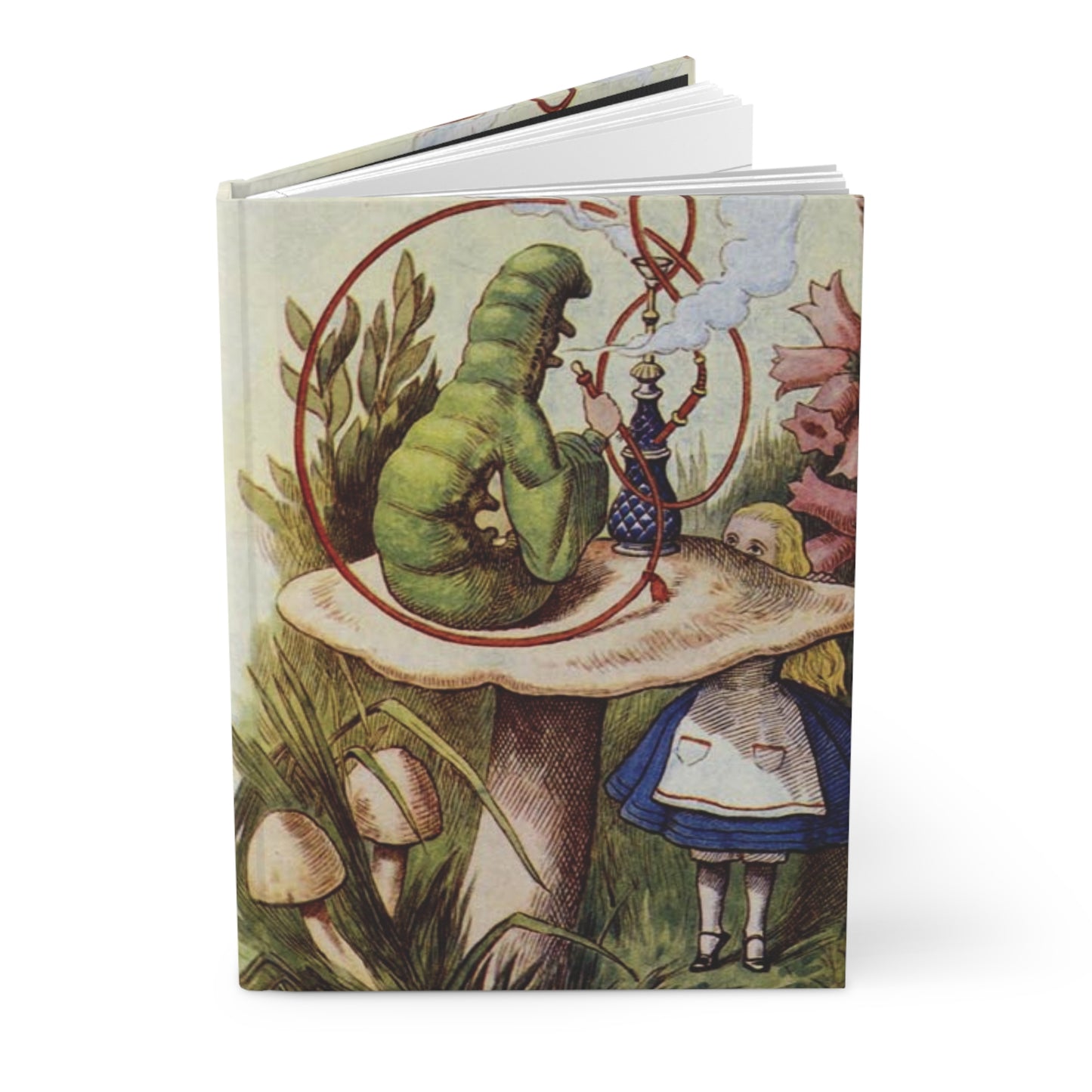 Caterpillar Hardcover Journal Alice In Wonderland Art Paper products