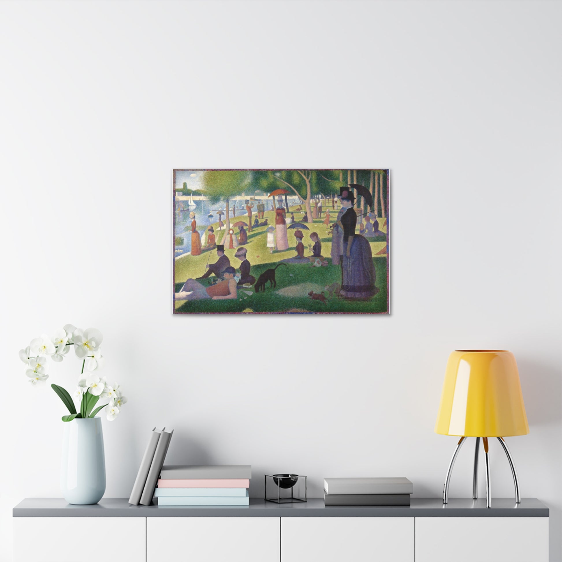 A Sunday Afternoon on the Island of La Grande Jatte Canvas Print 30x20 Inch Canvas