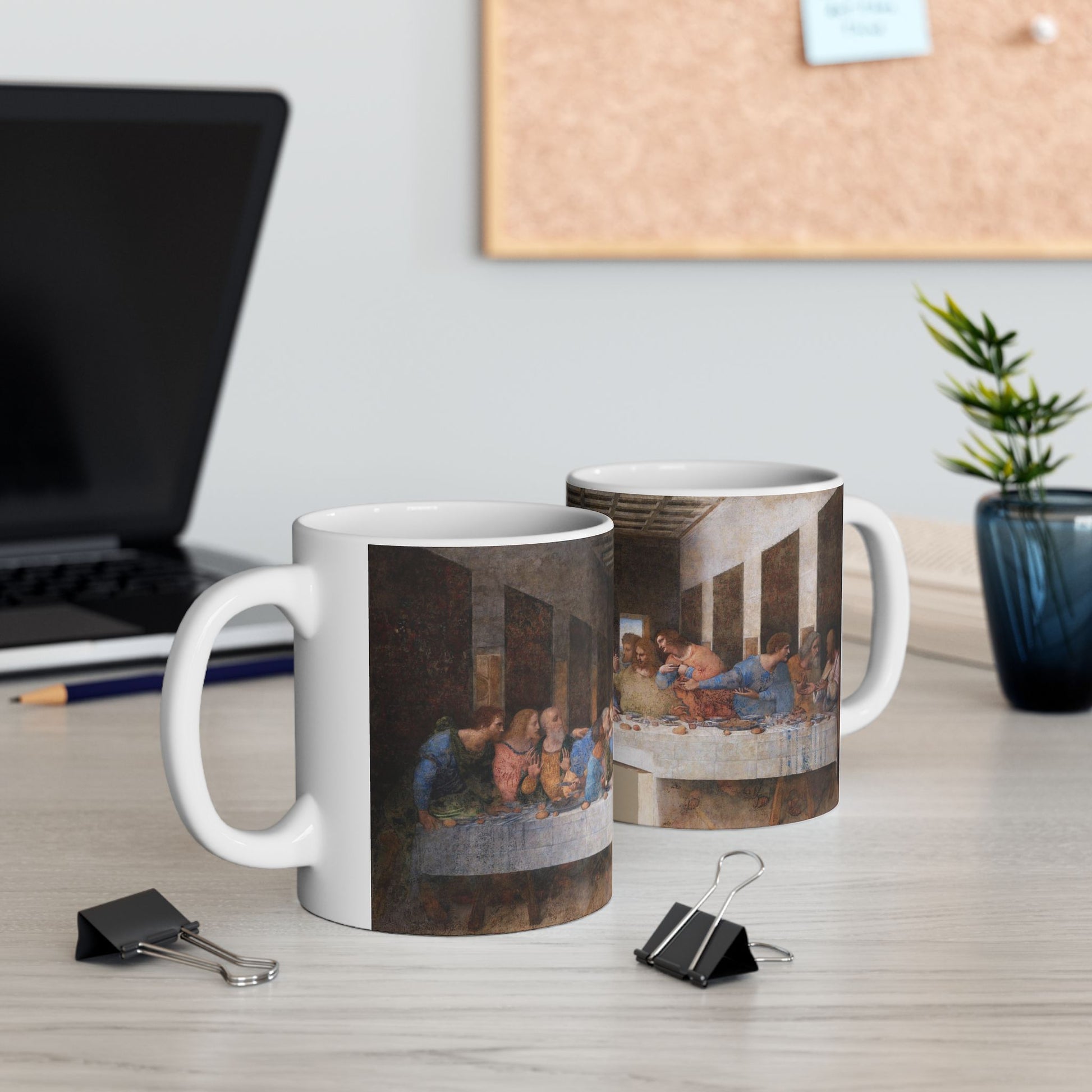 The Last Supper Da Vinci Art Ceramic Mug 11oz 11oz Coffee Mugs Holiday Picks Home & Living Kitchen mug Mugs Sublimation White base Mug