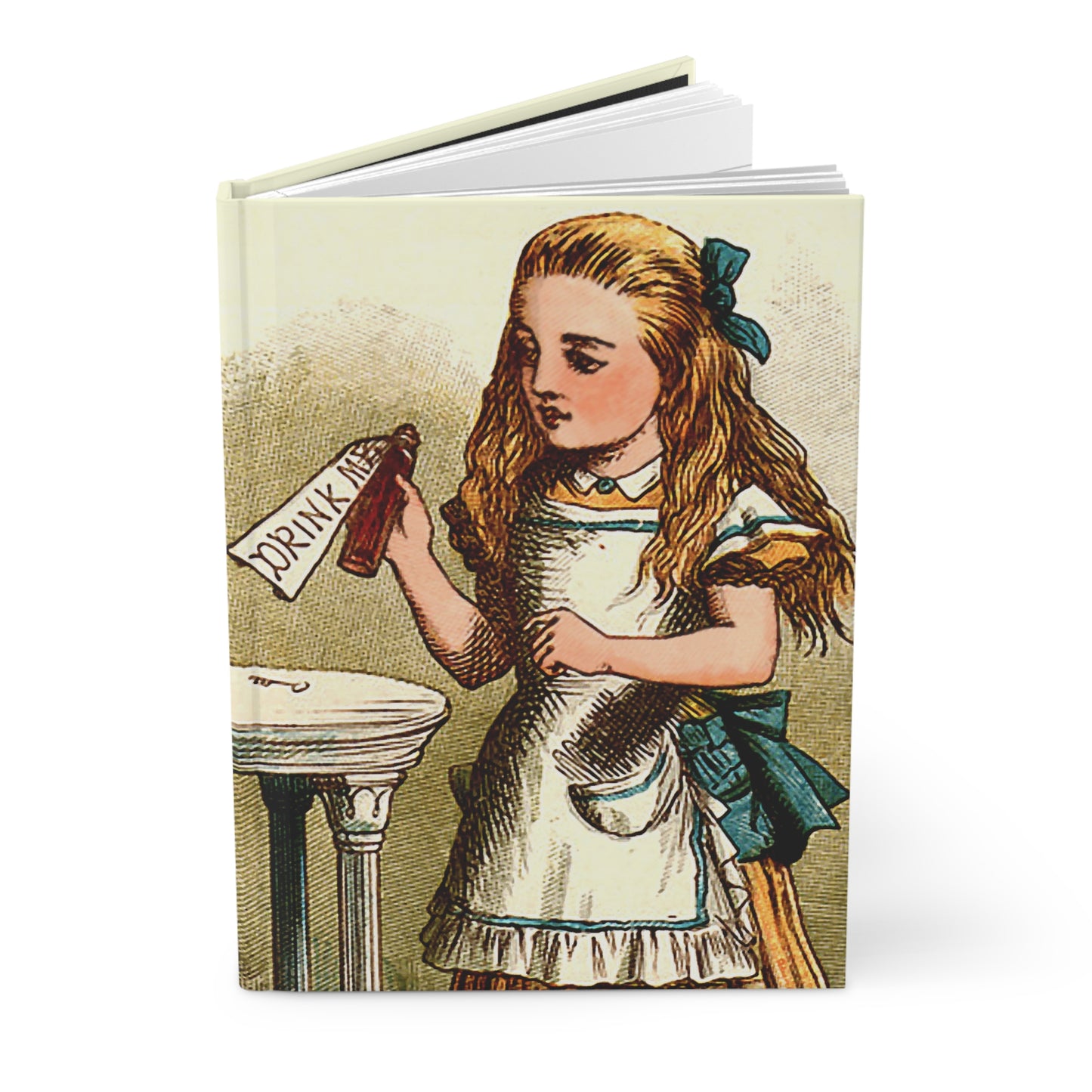 Alice In Wonderland Drink Me Art Hardcover Journal Paper products