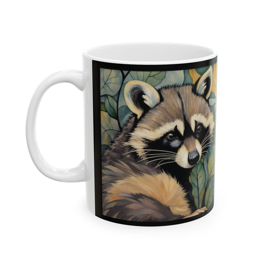Raccoon Coffee Mug Tea Ceramic 11oz
