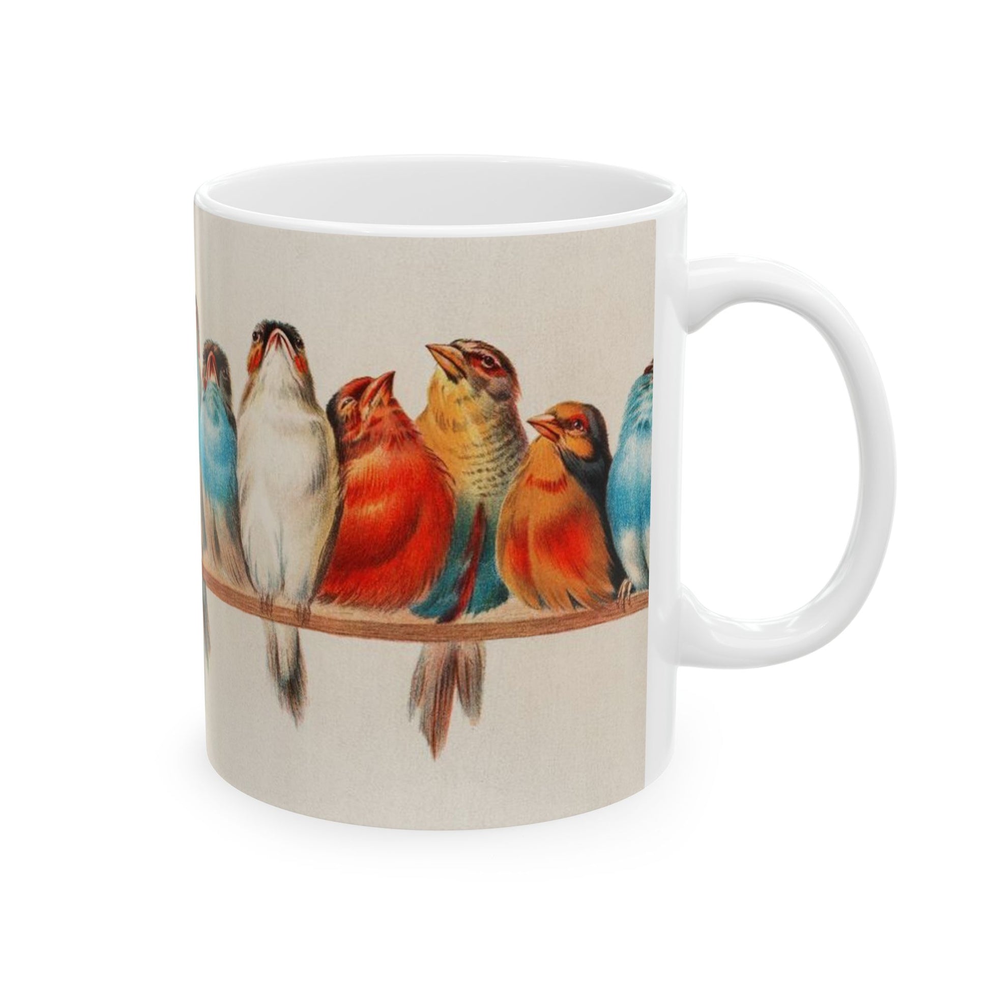 A Perch of Birds Ceramic Coffee Mug 11oz Hector Giacomelli Art Mug