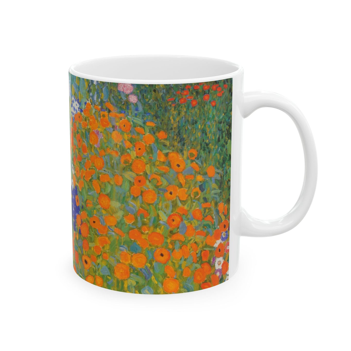 Flower Garden Gustav Klimt Art Nouveau Ceramic Coffee Mug 11oz Mug