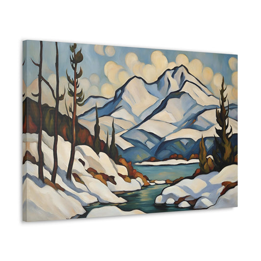 Alaska Landscape Canvas Gallery Wrap 30x20 Inch Wall Art Canvas