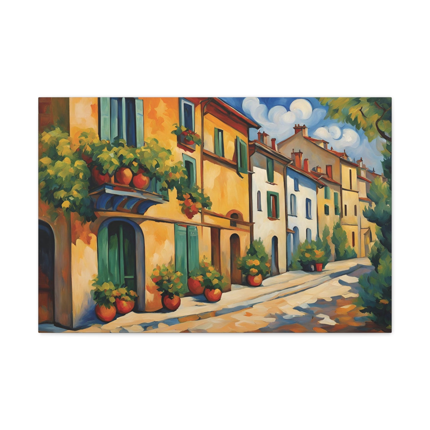 Italian Street Gallery Wrap 30x20 Inch Wall Art Canvas