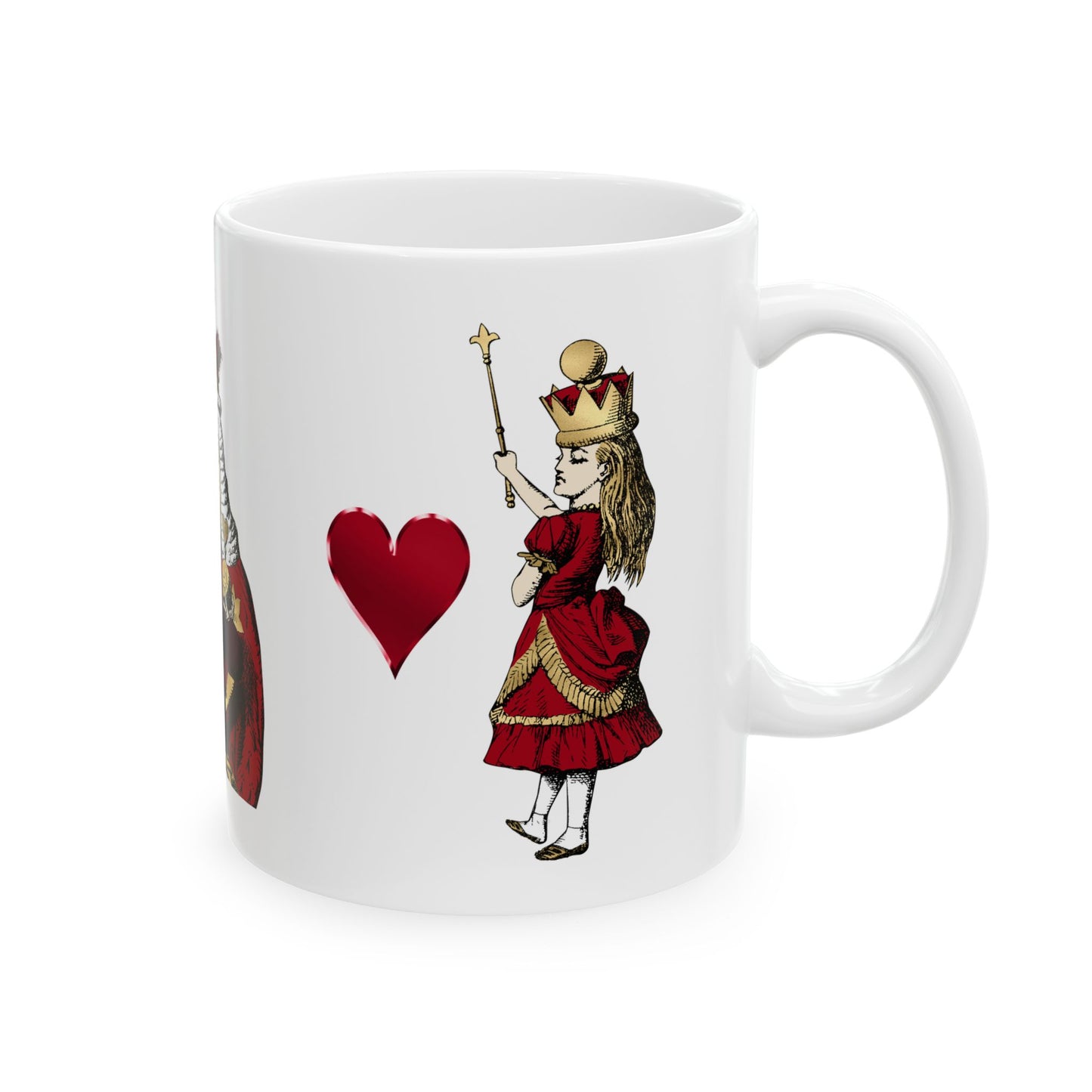 King Of Hearts Ceramic Coffee Mug 11oz Alice In Wonderland Art Mug