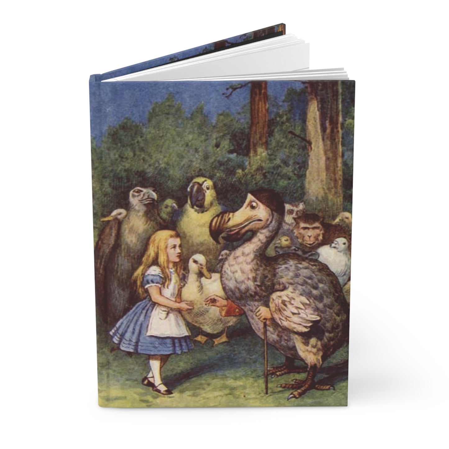 Alice Meets The Dodo Hardcover Journal Alice In Wonderland Art Paper products