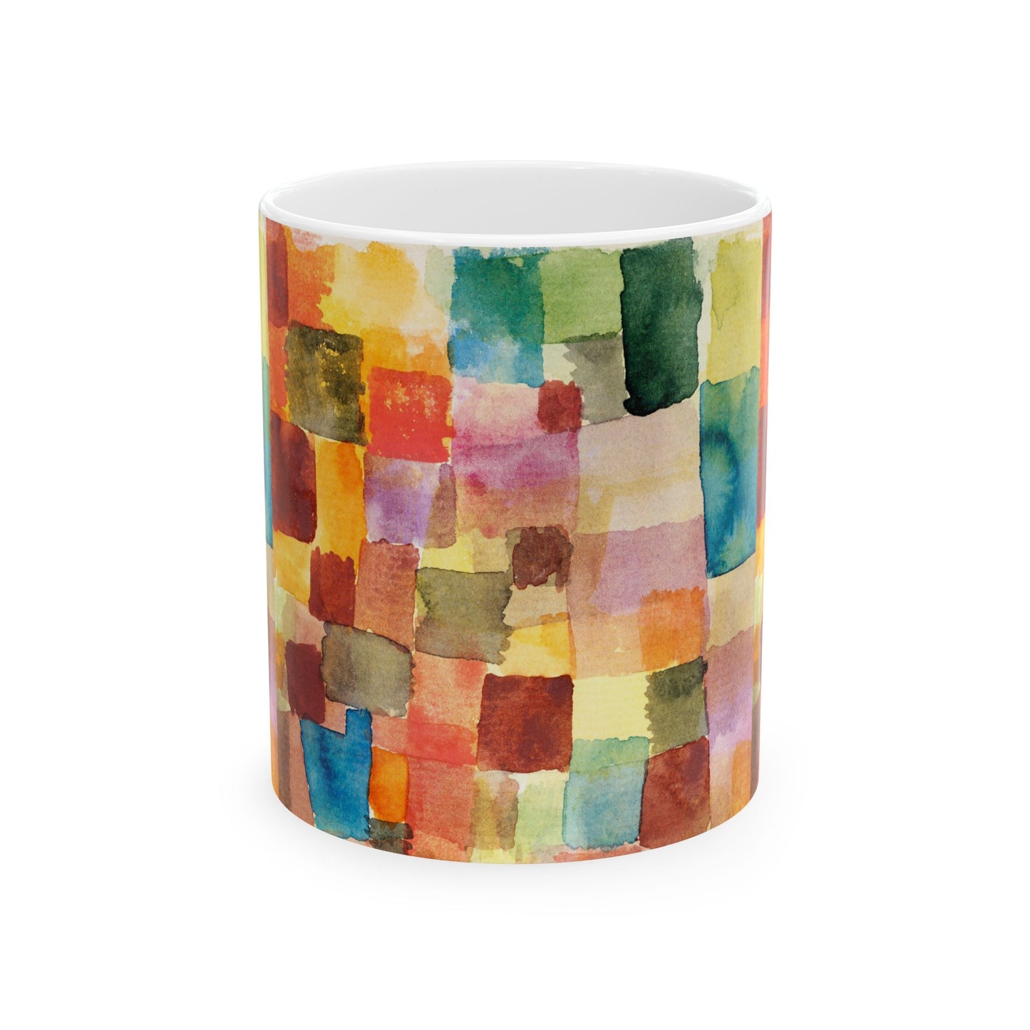 Abstract Art Paul Klee Ceramic Coffee Mug 11oz 11oz Coffee Mugs Fall Picks Home & Living Kitchen Mug Mugs Sublimation White base Mug