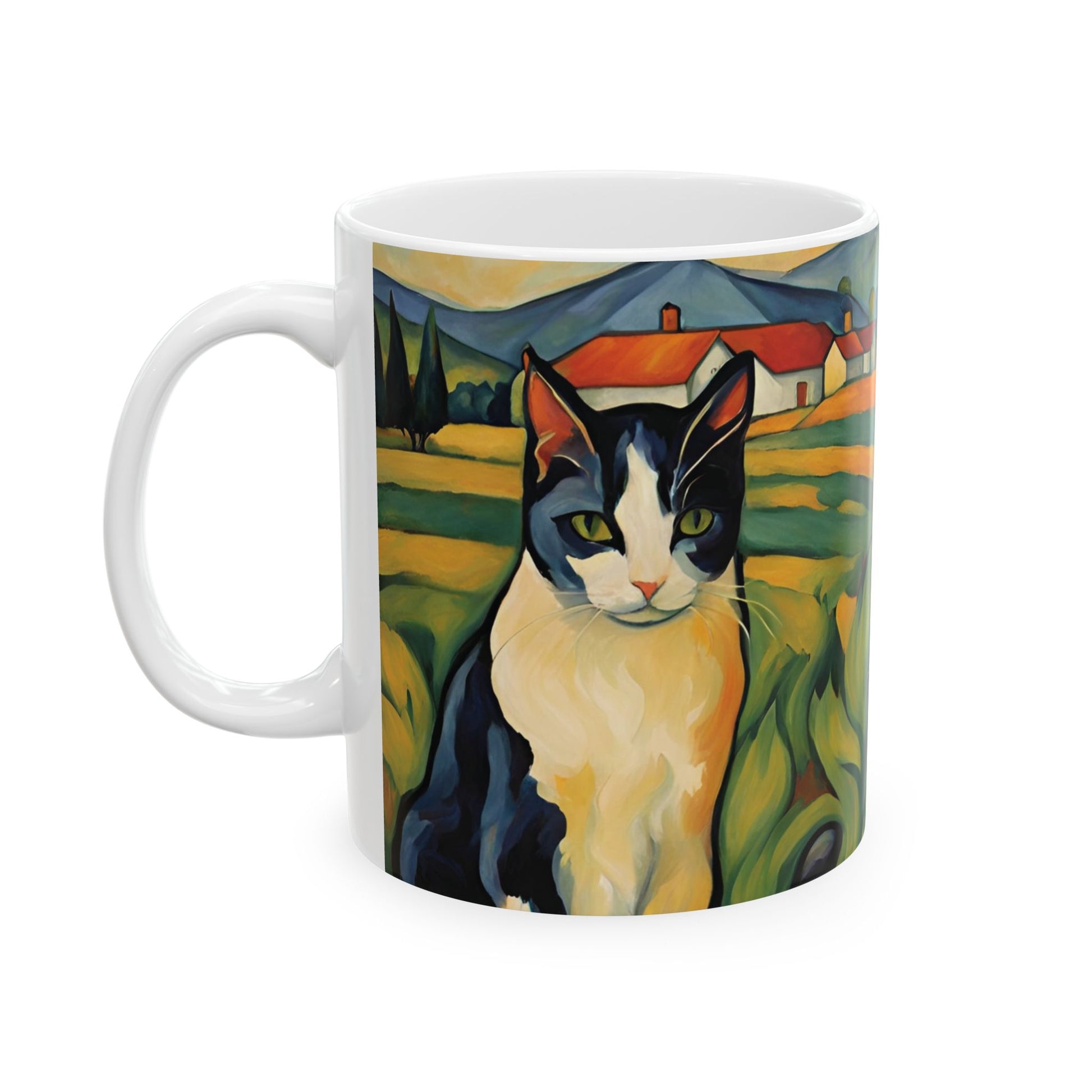 Farm Cats Coffee Mug 11oz Animal Art Cup Mug