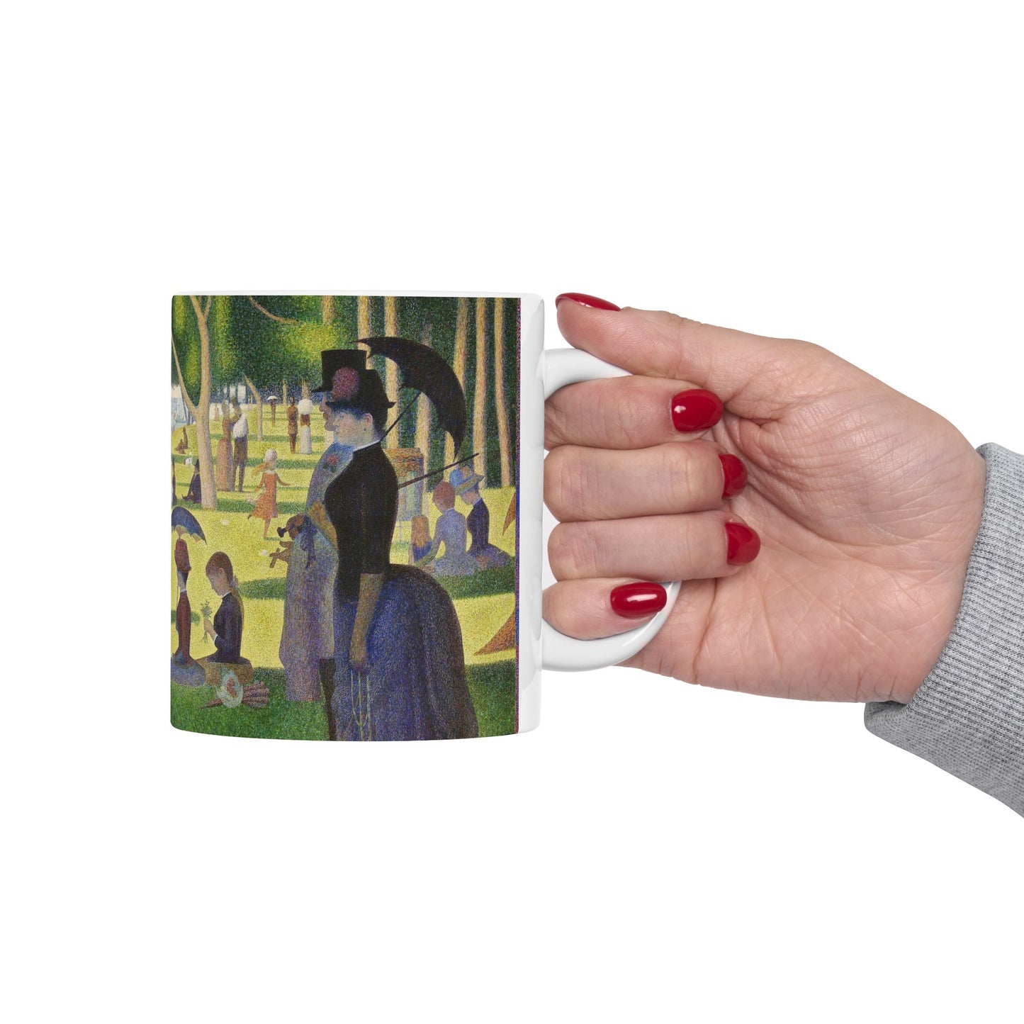 Coffee Mug A Sunday Afternoon Georges Seurat Art 11 oz 11oz Coffee Mugs Fall Picks Home & Living Kitchen mug Mugs Sublimation White base Mug