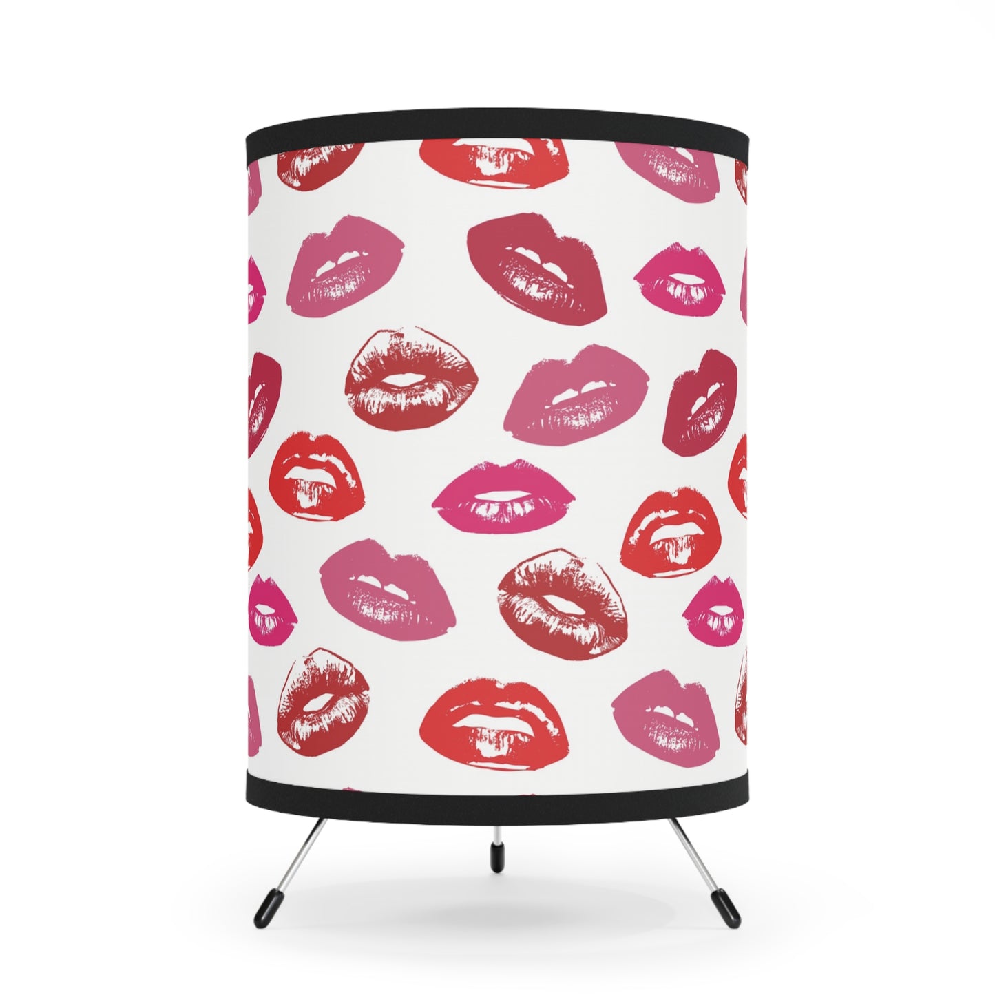 Lipstick Lips Tripod Table Lamp USCA Plug Home Decor One size Black