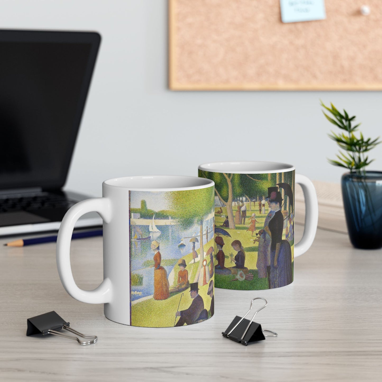 Coffee Mug A Sunday Afternoon Georges Seurat Art 11 oz 11oz Coffee Mugs Fall Picks Home & Living Kitchen mug Mugs Sublimation White base Mug