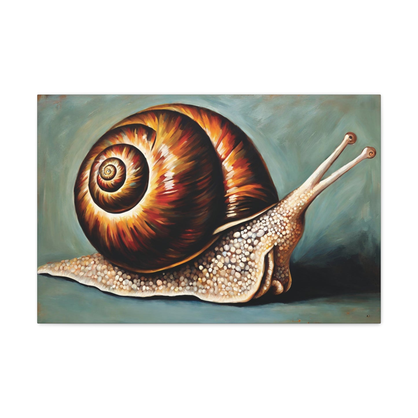 Snail Canvas Gallery Wrap 30x20 Inch Wall Art Art & Wall Decor Canvas Fall Picks Hanging Hardware Home & Living Indoor Top Spring Products Valentine's Day promotion Canvas