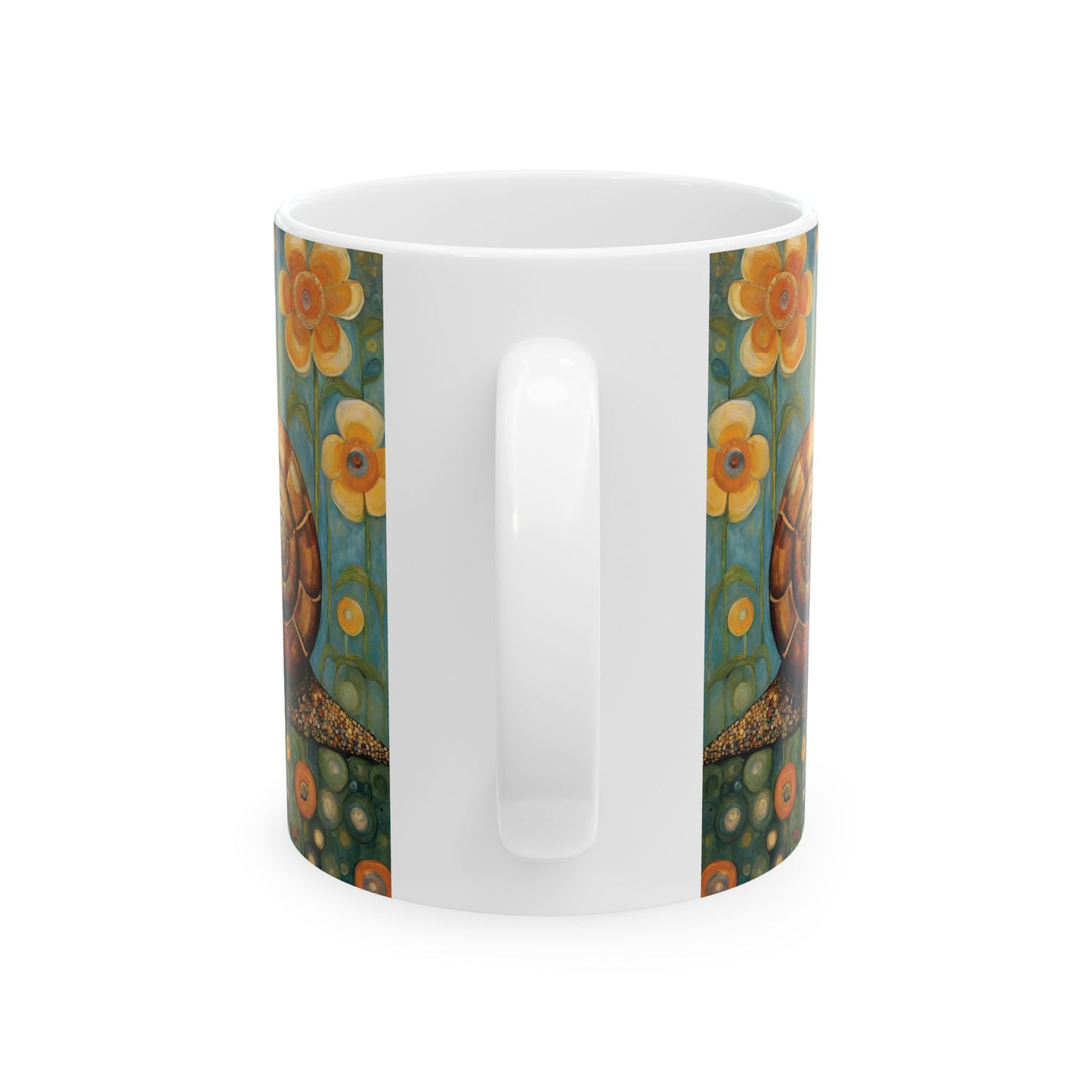 Snail Coffee Mug 11oz Art Nouveau Ceramic Cup Mug