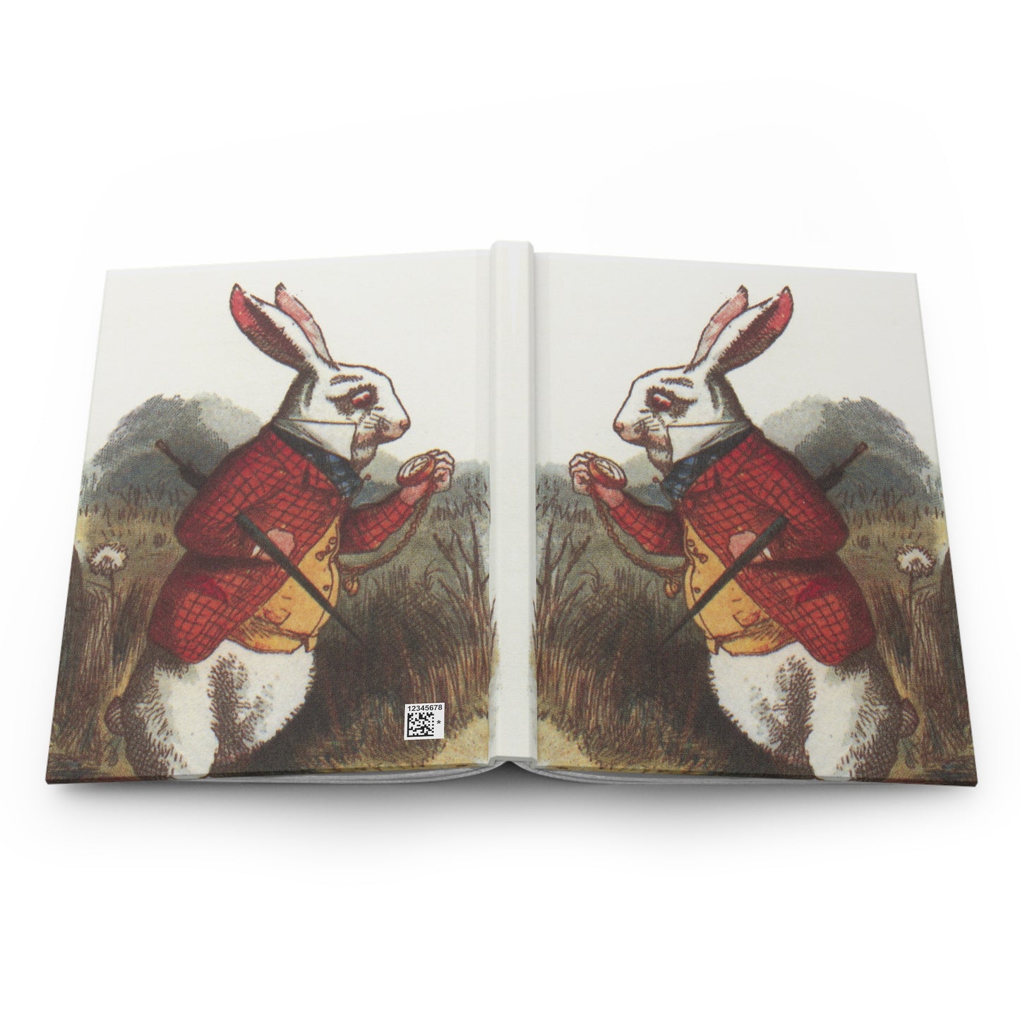 White Rabbit Hardcover Journal Alice In Wonderland Art Paper products