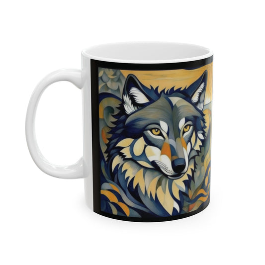Wolf Coffee Mug Tea Ceramic Cup 11oz