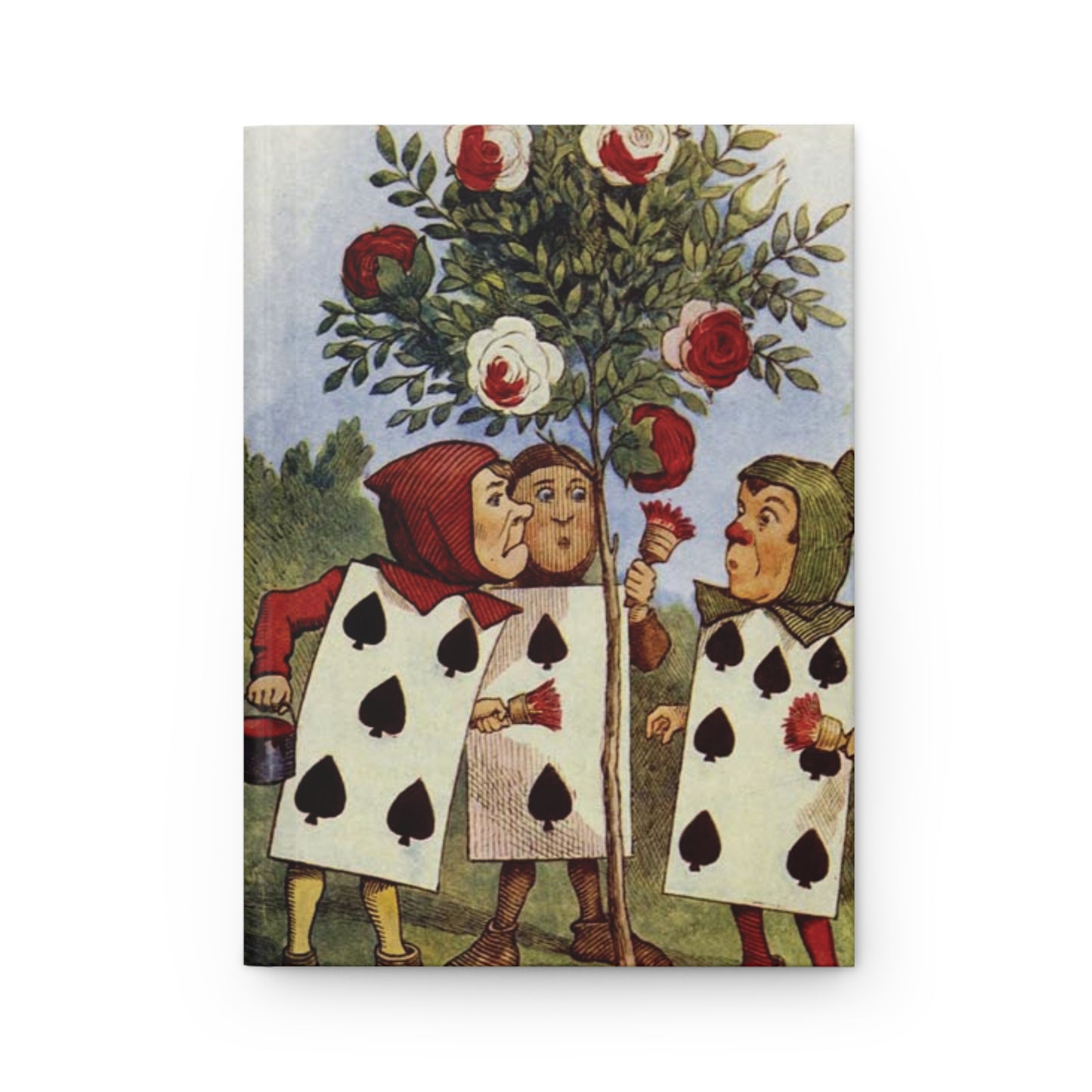 Painting The Roses Red Hardcover Journal Alice In Wonderland Art Paper products