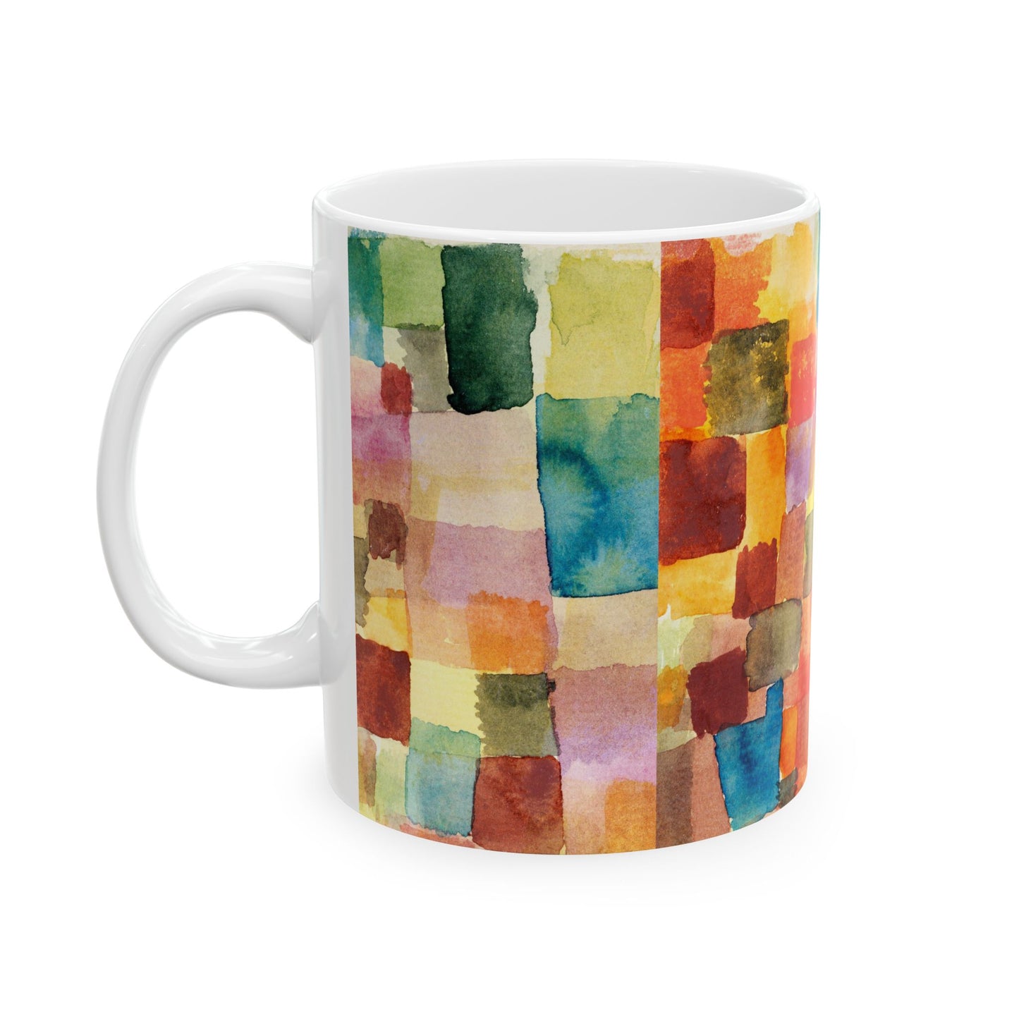 Abstract Art Paul Klee Ceramic Coffee Mug 11oz 11oz Coffee Mugs Fall Picks Home & Living Kitchen Mug Mugs Sublimation White base Mug