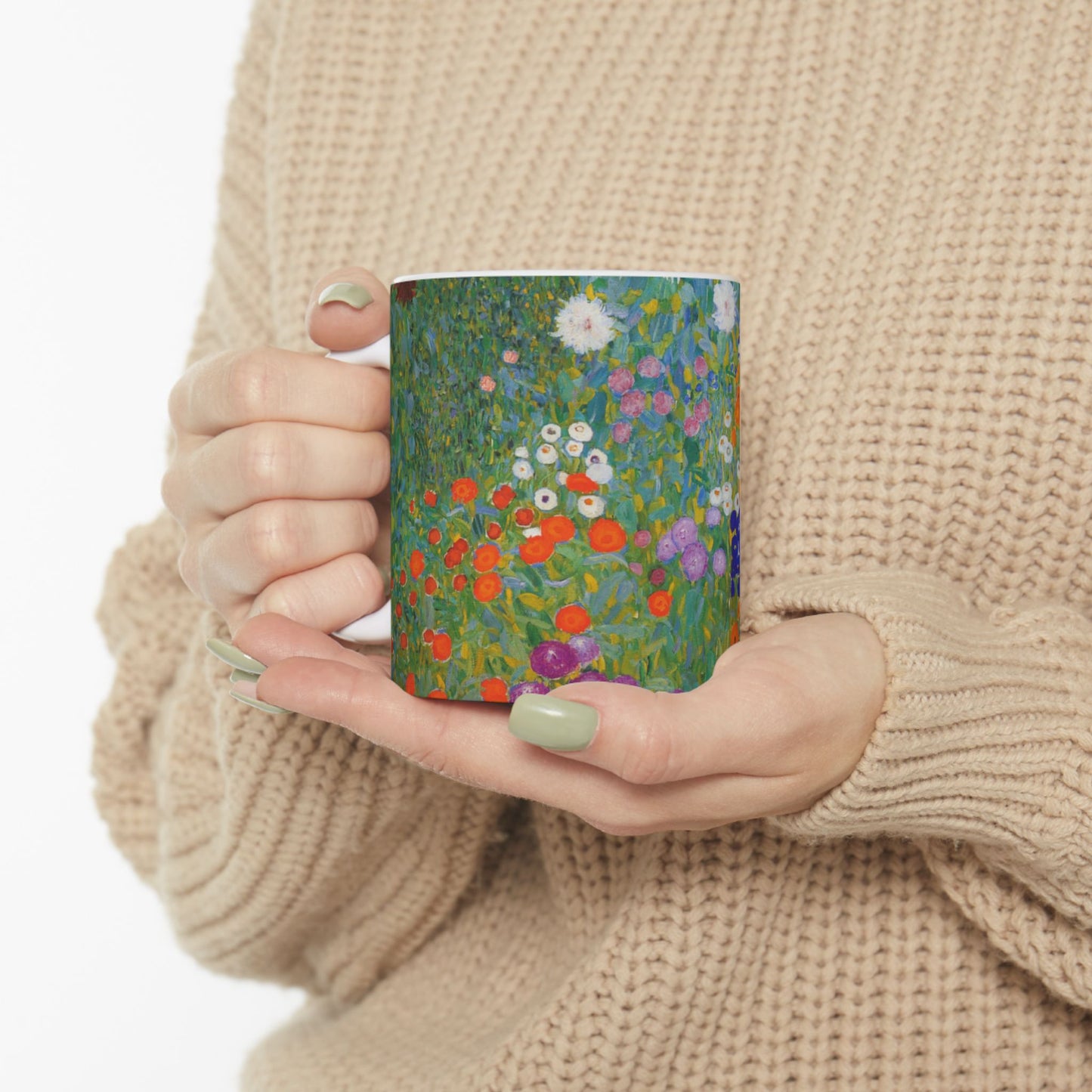 Flower Garden Gustav Klimt Art Nouveau Ceramic Coffee Mug 11oz Mug