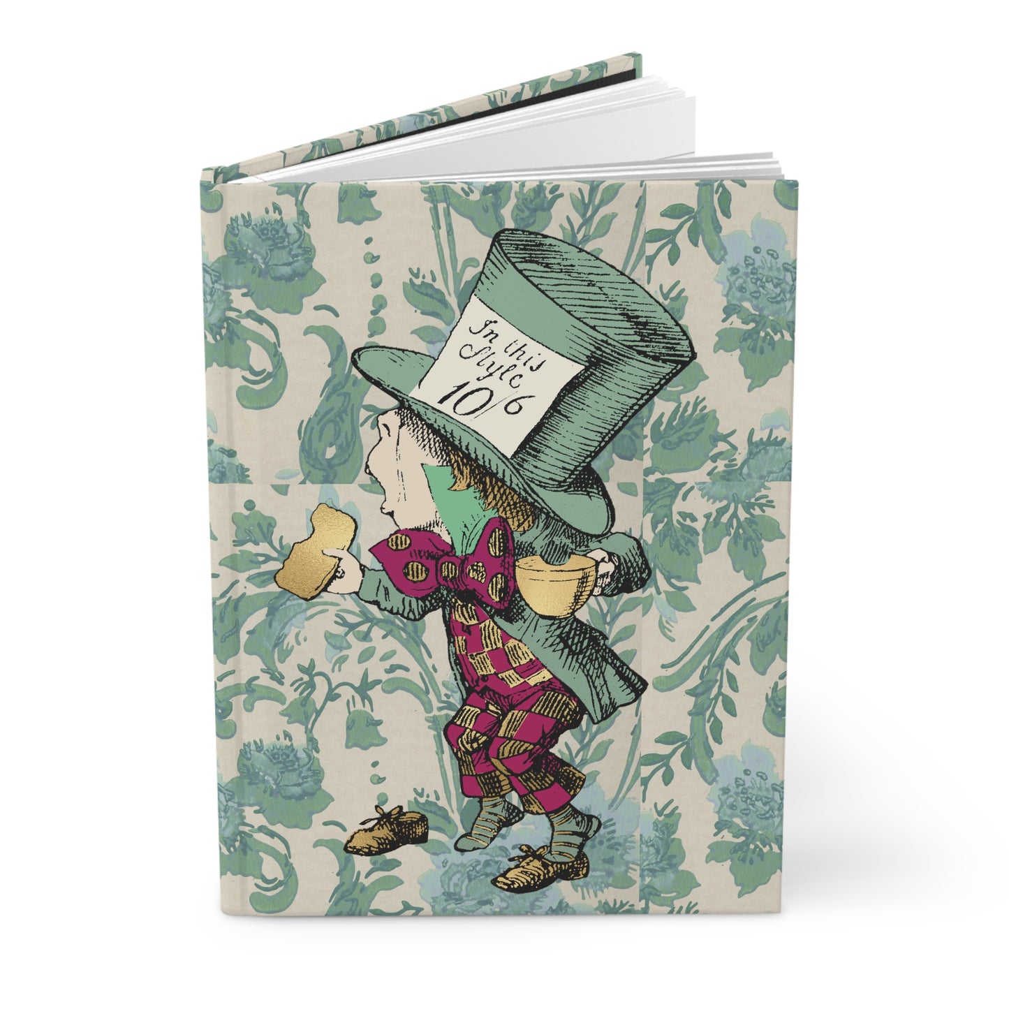 Mad Hatter Alice In Wonderland Hardcover Journal Paper products