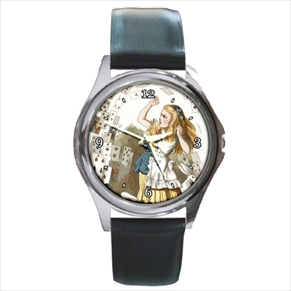 Alice In Wonderland Art Watch Round Unisex Wristwatch Alice In Wonderland Alice In Wonderland Watch Round Watch Unisex Watch Wristwatch Watches