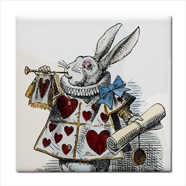 Alice In Wonderland Ceramic Tile Set Of 16 Character Art Tiles Ceramic Tile Set