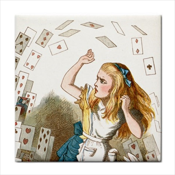 Alice In Wonderland Ceramic Tile Set Of 16 Character Art Tiles Ceramic Tile Set