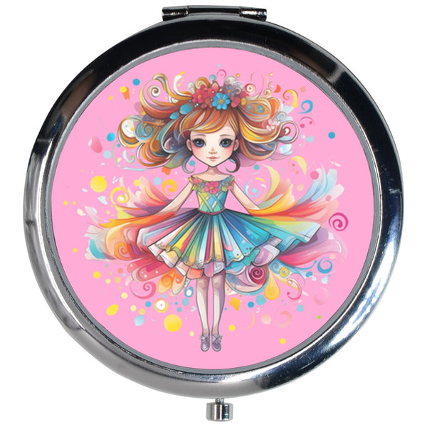 Kaylee Girl Pink Makeup Purse Mirror Compact