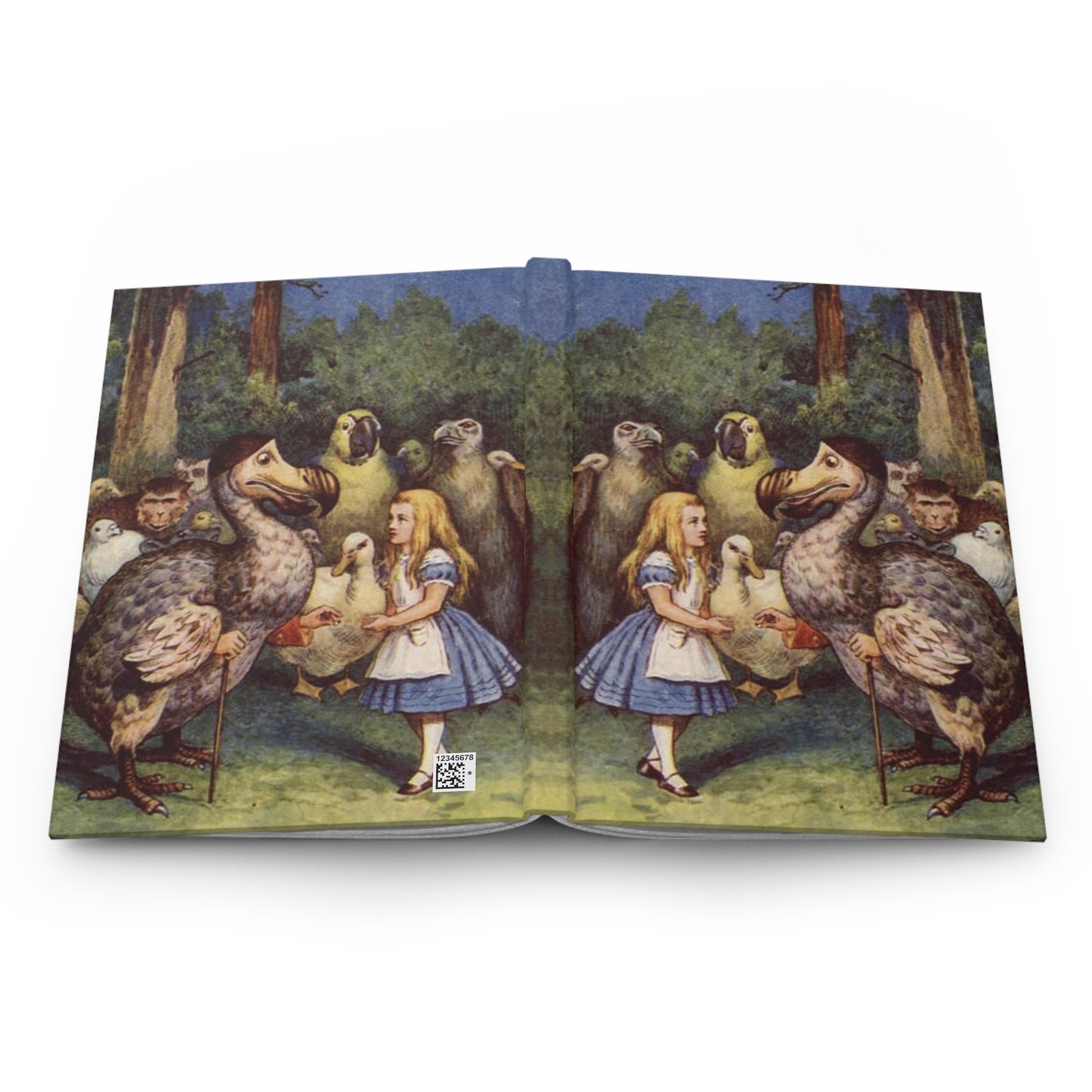 Alice Meets The Dodo Hardcover Journal Alice In Wonderland Art Paper products