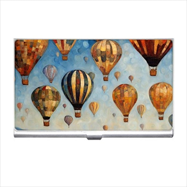 Hot Air Balloons Business Credit Card Holder Art Case Art Business Card Holder Bank Card Business Card Business Card Holder Case Credit Card Hot Air Balloons Business Card Holder