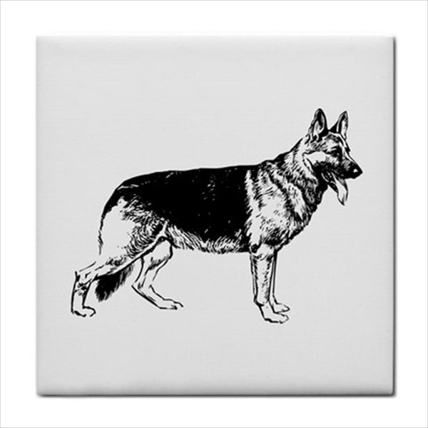 Dog Breeds Ceramic Tile Set Of 16 Backsplash 4.25" Tiles Animal Animal Art Animal Tile Art Backsplash Black And White Ceramic Ceramic Tile Ceramic Tile Set Dog Dog Breeds Home Decor Tile Ceramic Tile Set