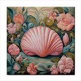 Pink Shell Ceramic Tile 4.25 Inches