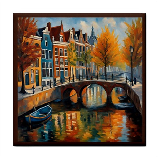 Amsterdam Landscape Ceramic Tile 4.25 Inches Ceramic Tile