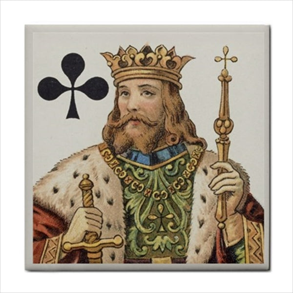 King Playing Cards Art Ceramic Tile Set Of 4 Decorative Tiles Backsplash Art Backsplash Ceramic Ceramic Tile Ceramic Tile Set Grimaud Home Decor King Of Clubs King Of Diamonds King Of Hearts King Of Spades Playing Cards Tile Ceramic Tile Set