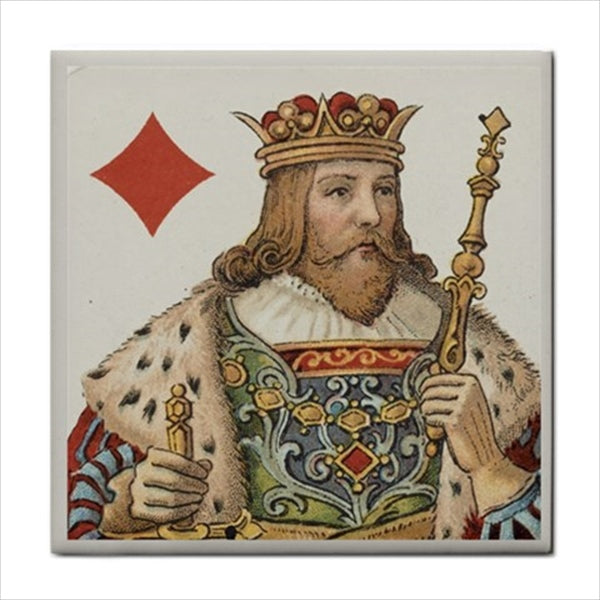 King Playing Cards Art Ceramic Tile Set Of 4 Decorative Tiles Backsplash Art Backsplash Ceramic Ceramic Tile Ceramic Tile Set Grimaud Home Decor King Of Clubs King Of Diamonds King Of Hearts King Of Spades Playing Cards Tile Ceramic Tile Set