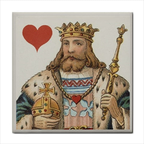 King Playing Cards Art Ceramic Tile Set Of 4 Decorative Tiles Backsplash Art Backsplash Ceramic Ceramic Tile Ceramic Tile Set Grimaud Home Decor King Of Clubs King Of Diamonds King Of Hearts King Of Spades Playing Cards Tile Ceramic Tile Set